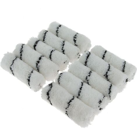 Strumenti di corallo corallo 41400 Easy Coater Paint mini roller cover con un manico in microfibra tessuto 10,2 cm confezione da 10 pezzi, colore: Bianco (pezzi) (1/4)