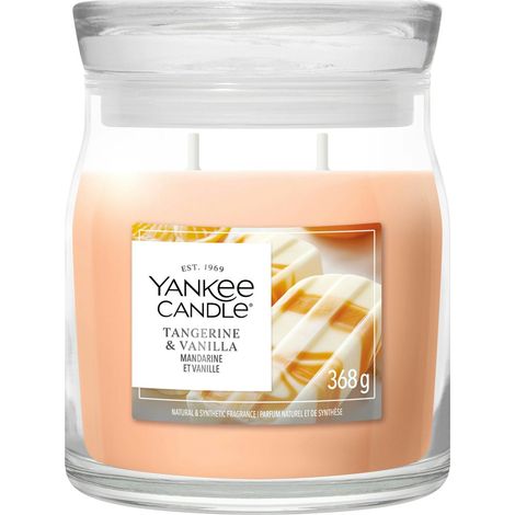 Candela Tangerine & Vanilla media Signature 368g Arancione Yankee Candle