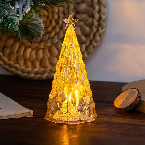 Décorations de Noël, objets de table, sapin de Noël lumineux, veilleuse, accessoires de décoration de Noël pour enfants (1/3)