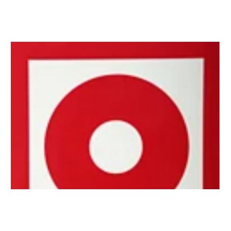 Enseigne Fluorescente Bouton d'Alarme 30x21 cm.