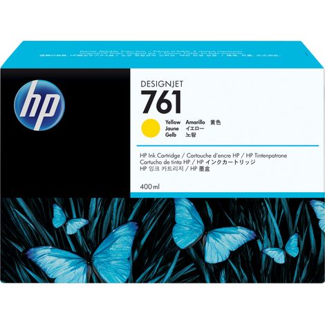 HP 761 400-ml Yellow DesignJet Ink Cartridge cartouche d'encre 1 pièce(s) Original (1/4)