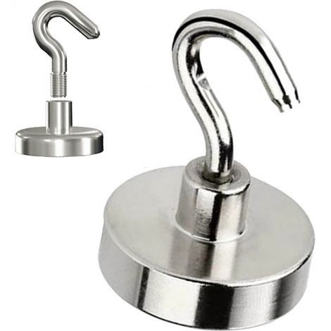 Magnetischer Hakenhalter 16 x 5 mm, starker Magnet, Jägerhaken, Tragkraft 8 kg