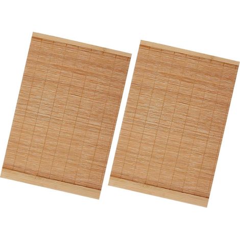Lot de 2 sets de table en bois de bambou, antidérapants et imperméables. (1/5)