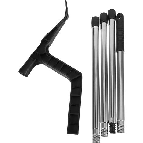 Outil multifonction nettoyage gouttière, alliage d’aluminium, pelle à feuilles, pour systèmes de drainage et toitures (1/5)