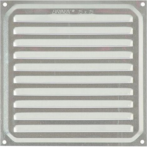 BRINOX B70350 A  GRILLE DE VENTILATION (ALUMINIUM, 15 X 15 CM) COULEUR ARGENT B70350A