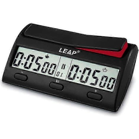 Horloge d'échecs LEAP - Minuteur d'échecs numérique avancé avec 7 types et 38 modes de chronométrage - Horloge d'échecs professionnelle (1/5)