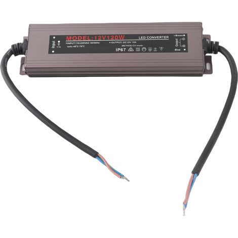 Ortviai Alimentation Étanche IP67 pour Bande LED 12 V / 400 W – Transformateur Secteur Étanche avec Protection Intégrée (1/5)