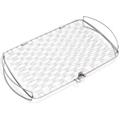 cestello di cottura per barbecue a gas weber "grande" in acciaio inox