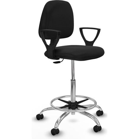 Piqueras y Crespo BFN05RF silla de oficina negra moderna (1/3)