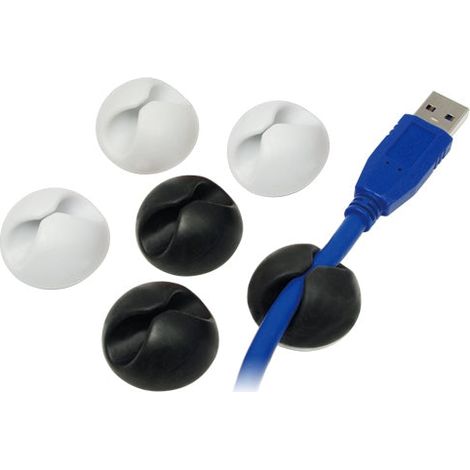 Selbstklebender kabelhalter im 6er pack