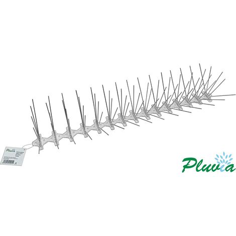 Pluvia Anti-Tauben-Spieß, Kunststoffbasis, 60 cm, 75 Edelstahl-Spikes