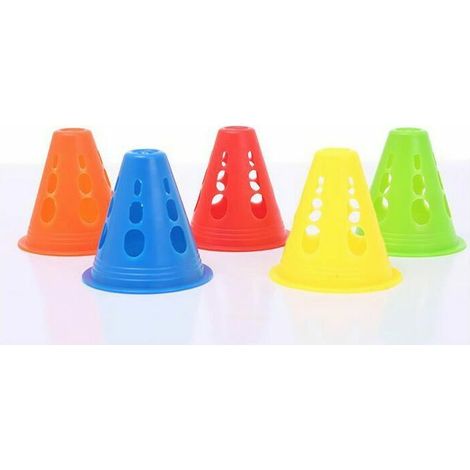 Straßentrainingskegel, Kunststoff-Sporttrainingskegel, Slalom-Sporttrainingskegel, Fußballtraining, Roller (5 Farben)