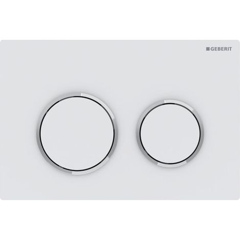 Geberit Omega20 Plaque de déclenchement, pour rinçage à 2