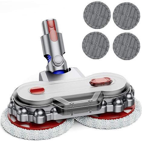 Cepillo para aspiradoras Dyson V7/V8/V10/V11/V12/V15, escoba eléctrica con depósito de agua extraíble, accesorio para limpieza en seco y húmedo. (1/4)