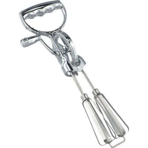 Handrührgerät, doppelköpfiger Küchenmixer, Edelstahl-Handkurbelmixer (1/5)