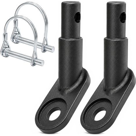 2 Pièces Attache Remorque Vélo Universelle, Attelage de remorque à vélo avec Goupille de Sécurité, Adaptateur pour Remorque pour Chien (1/5)