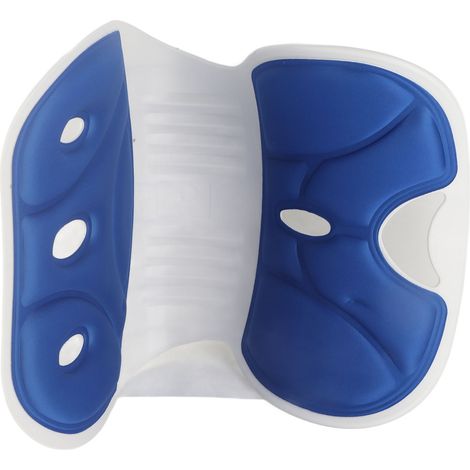 Soutien lombaire et dorsal correcteur de posture assise - Coussin de dossier léger et confortable pour la maison et le bureau (bleu) (1/5)