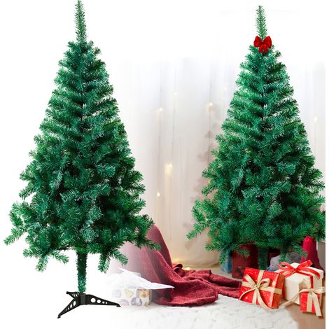 AUFUN Sapin de Noël artificiel vert PVC (120cm,vert) (1/5)