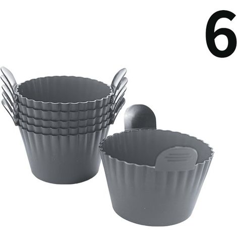 Molde de silicona para hornear cupcakes, ramequín para freidora de aire, cesta de silicona para freidora de aire (1/5)