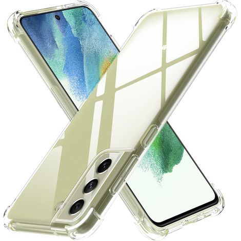 CUSTODIA PER SAMSUNG GALAXY S21 FE 5G TRASPARENTE CON RETRO RIGIDO SM-G990B (1/5)