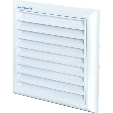 Griglia Aerazione Sovrapponibile  In Abs Bianco Cm.18X18 - Alette Fisse
