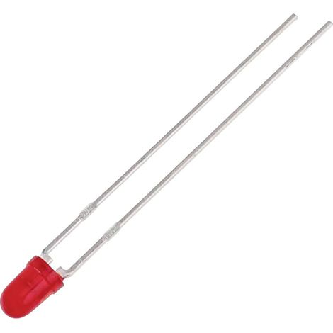 Kingbright L-36BSURDK LED rouge rond 3 mm 800 mcd 60 ° 22 mA 14 V Q053163