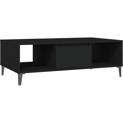 Maison Exclusive - Tavolino da Salotto Nero 103,5x60x35 cm in Legno Multistrato (1/5)