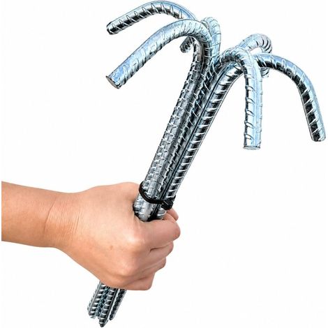Bodenanker 8 Stück 32 cm mit J-Haken aus verzinktem Stahl – Trampolinheringe – Sturmanker (1/5)