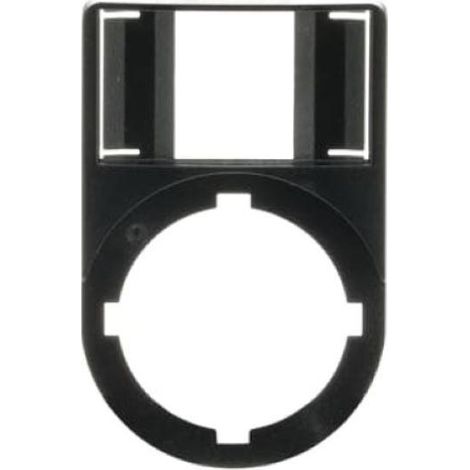 Targhetta porta etichetta per pulsanti in plastica nera abb ka1-8120 eo 606 7 (1/3)