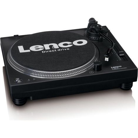 Platine vinyle a entrainement direct avec encodage usb noire