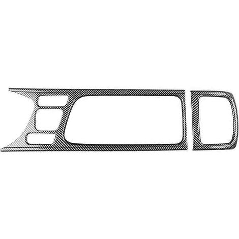 Lot de 2 autocollants de garniture pour porte-gobelet de console centrale Toyota Yaris CROSS 2021 2022 2023 (conduite à droite) en carbone (1/5)