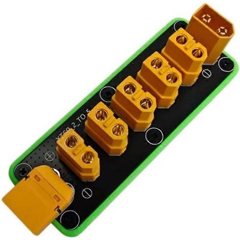 XT60 5-Kanal-Stromverteilerplatine für Modellroboter und ferngesteuerte Autos (ohne Steckverbinder). (1/5)