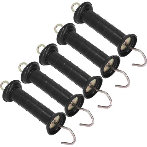 Kit de Clôture électrique, Poignée de Clôture électrique en Acier Isolée avec Crochet en Métal pour un Accès Fiable à la Porte de Ferme (1/5)
