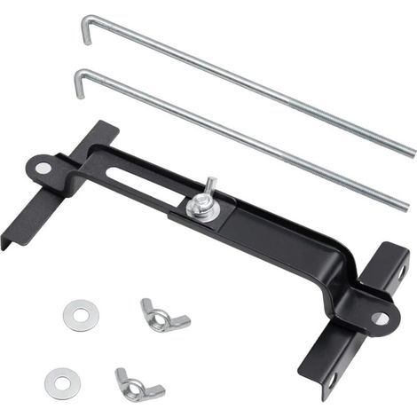 Lntyq maintien de la batterie réglable-boulons de 27cm/10,6 pouces,universel ajustable traverse de batterie avec boulon en J,apte à voiture suv, bon contact, résistance à la corrosion (1/5)