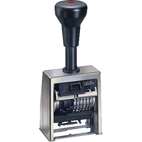 Reiner Numeroteur B6 Timbro numeratore progressivo automatico 23 x 6 mm (L x A) Cromo, Nero (1/4)