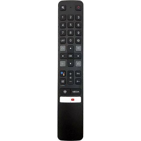 Télécommande légère noire pour téléviseurs LED intelligents TCL RC901V FMR1 (1/4)