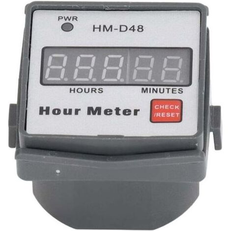Compteur horaire Affichage numérique 0999.99h Minuterie Compteur horaire AC 220V pour équipement moteur (1/4)
