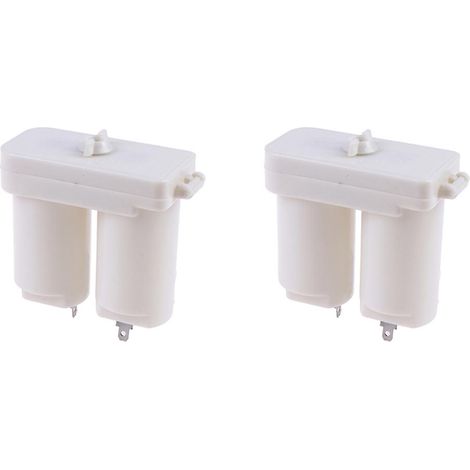 General various universal batterie boîte pour chauffe-eau gaz plastic dual compartment case essentielle accessoire blanc (1/5)