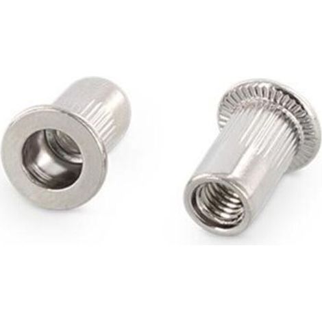 Inserts filetes inox a2 aisi 304 de 10 mm tete plate (1/3)