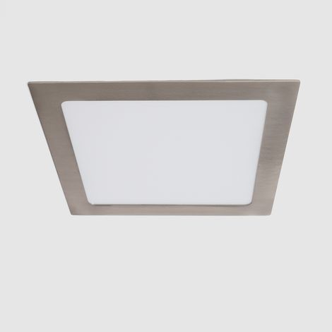 Placa LED 18W Cuadrada SuperSlim LIFUD Corte 205x205 mm Silver 6000K Blanco Frío (1/5)