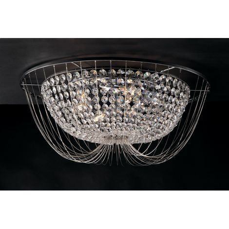 Plafonnier Design Vienna Chrome ampoules 24cm