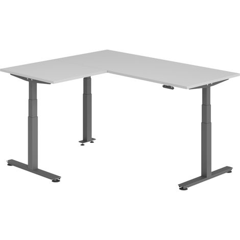 bümö Eckschreibtisch elektrisch höhenverstellbar L-Form Eckform: (1/5)