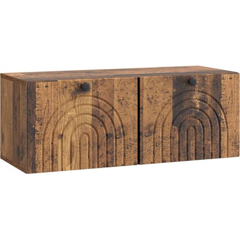 Wall-Mounted TV Cabinet Wall-mounted Old Wood 78.5 x 31 x 30 cm vidaXL (1/5)