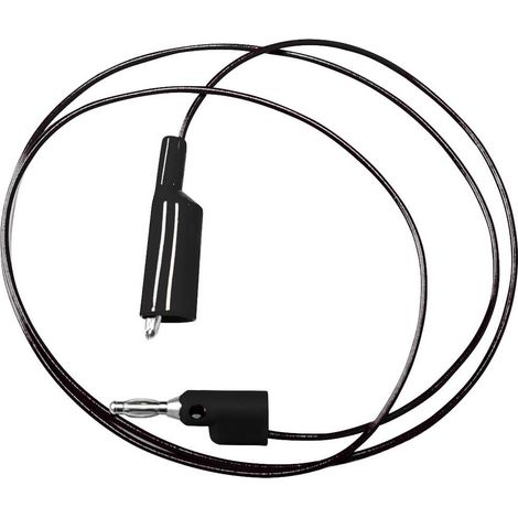Mueller Electric BU-2030-A-96-0 Cavo di misura Spina a banana 4 mm Morsetti a coccodrillo 2.4 m Nero 1 pz.