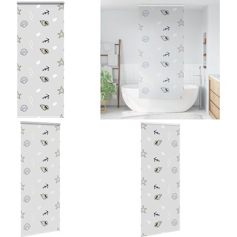vidaXL Store enrouleur de douche avec cassette largeur du tissu 106 cm (1/5)