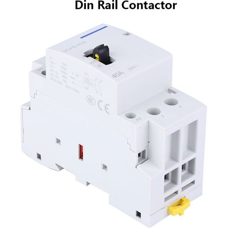 BCH8-40M 2P 40A 230V contacteur alternatif domestique sur rail DIN avec commande manuelle (2NO) (1/5)