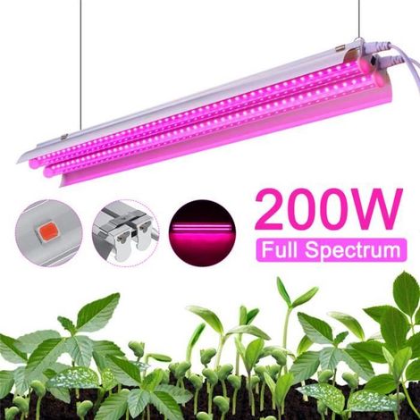 TEMPSA - Lampe Plante Croissance - T5 50cm 48 LED - Spectre complet - EU prise (1/4)
