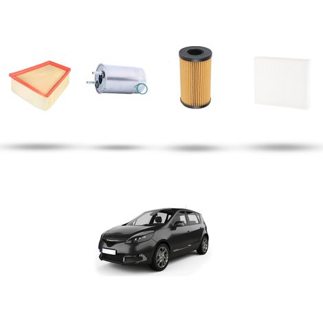 Kit tagliando 4 filtri compatibile con Renault Scenic III / Grand Scenic (JZ16) 2.0 DCI 118kw Dal 2009 (1/5)