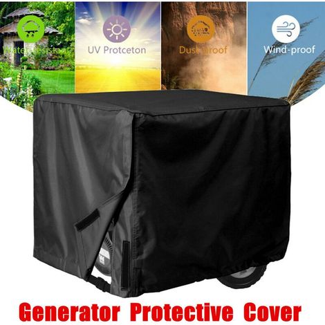 Housse De Protection Étanche pour Et Générateur,Bâche De Protection en 210D Polyester Oxford pour Groupes Éléctrogènes Et Énergies (665151cm) (1/4)