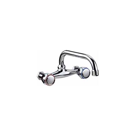 Batería de Fregadero 11 CM con Caño Horizontal de 22 CM MIRTAK
